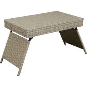 Portable Folding Wicker Table