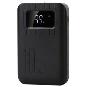 1Pc 1W MAh Portable Power Bank External Battery Pack Charger Dual USB Charge Interface With LCD Display Flashlight Type C Micro USB Lightning Input
