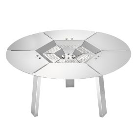 Fire Pit Heat Deflector for Solo Stove Yukon 20 in Bonfire Stainless Steel