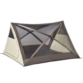 Outsunny Camping Tent, Easy Setup for 2-3 People, Ventilation Windows, Travel Bag Included