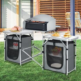 1PC Folding Camping Table with Storage Organizer