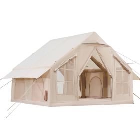 Inflatable Tent for Camping 4-6 Person Glamping Tent with Pump Easy Set up