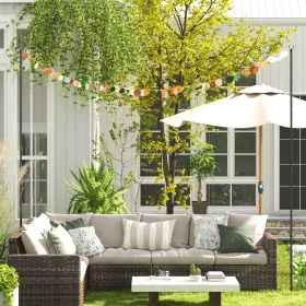 2 Pack of 10' String Light Poles (Option: Black-200x120x870 mm)