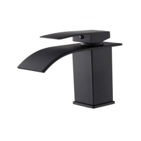Single Handle Bathroom Faucet Lavatory Faucet Stainless Steel Single Hole-TP, Matte Black[Unable to ship on weekends,usps/fedex] (Option: Default Title)