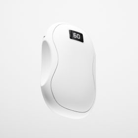 Large Capacity Double-sided Heating Digital Display USB Charging Portable Hand Warmer (Option: N20 White-1PCS)