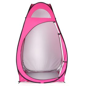 Portable Outdoor Pop-up Toilet Dressing Fitting Room Privacy Shelter Tent Pink (Option: Default Title)
