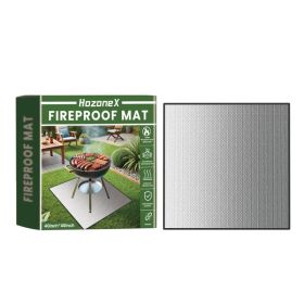 HozoneX Outdoor BBQ Fire Pad Outdoor Lawn Terrace Waterproof Square Protective Pad (Option: default)