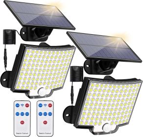2PCS Solar Lights Outdooor  4 Modes 106LED Solar Security Lights  Waterproof Solar Motion Light (Option: 2pcs)